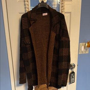 Pink lily cardigan size large